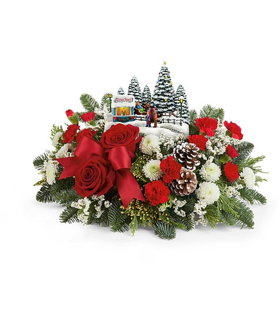 Thomas Kinkade's Winter Village Bouquet